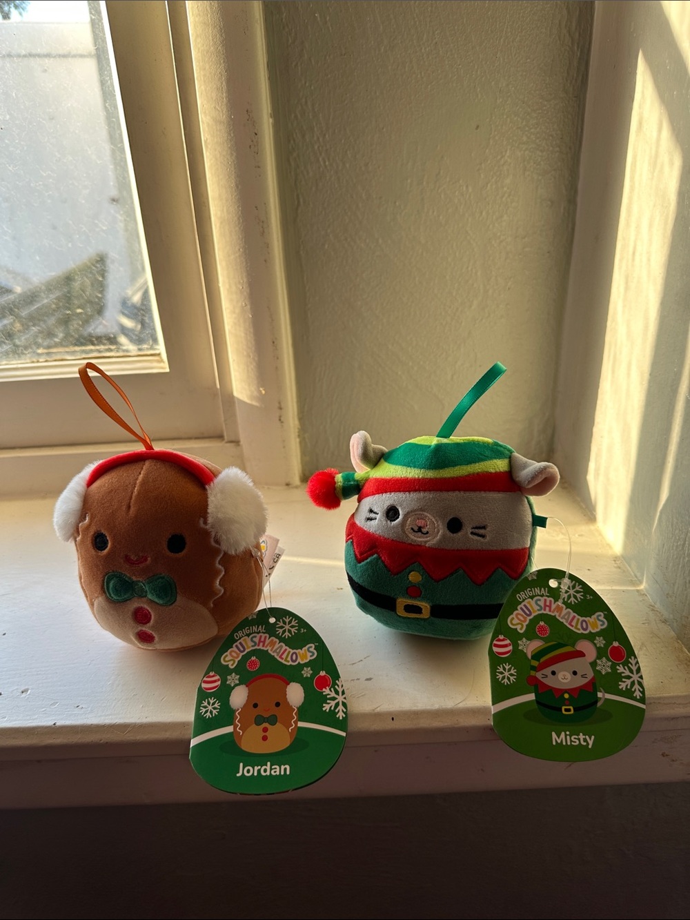 Holiday Squishmallow Ornaments Set of 2 — Soft, Plush, Small
